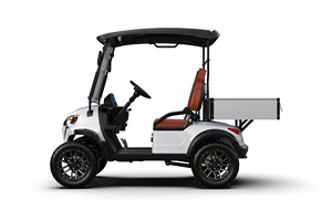 Chariot de Golf utilitaire électrique motorisé 2 places avec longue boîte de chargement - Product Image 4