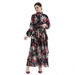 Robe de style vintage Loriya 2023, robe de mode Aliexpress, pure beauté, imprimé animal, jupe longue jusqu'aux chevilles, abaya d'hiver pour adultes - Product Image 3
