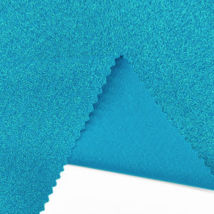 Tissu uni teint en filature, maille métallique extensible, 95 % polyester 5 % élasthanne, tissu tricoté métallique pour <span class=keywords><strong>vêtements</strong></span> - Product Image 4
