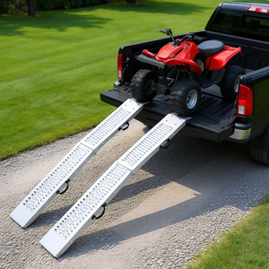 Rampe di Carico in Alluminio 72 x 9 Pollici, Resistenti, Capacità 450 Kg, Universali per ATV e Biciclette Elettriche - Product Image 2
