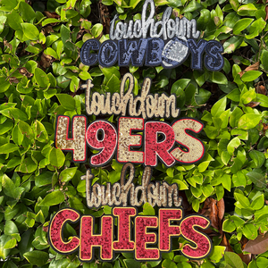 Venta al por mayor Iron on <span class=keywords><strong>NFL</strong></span> Touchdown CHIEFS COWBOYS Parches de lentejuelas deportivos de fútbol personalizados para <span class=keywords><strong>ropa</strong></span> - Product Image 6