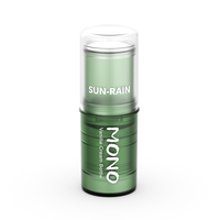 Contenant de bâton de déodorant en PP écologique avec tube torsadé, couvercles de protection solaire, bouteille anti-transpirante en plastique recyclable
