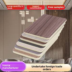 Panneau mural de rénovation d'appartement d'hôtel en <span class=keywords><strong>fibre</strong></span> intégrée Placage de bois co-extrudé Murs en cristal de carbone sans peinture - Product Image 2