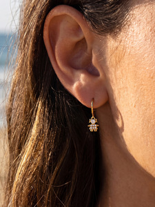 KITI Nouvelle Tendance <span class=keywords><strong>Boucles</strong></span> <span class=keywords><strong>d</strong></span>'<span class=keywords><strong>Oreilles</strong></span> Huggie pour Petite Fille en Acier Inoxydable 316 Anti-ternissement, Zircon Pavé, Bijoux Pendante, Cadeaux - Product Image 2