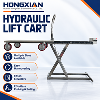 Chariot élévateur électrique hydraulique en acier inoxydable Leike 48V, petit chariot à plateforme pliable portable, chariot élévateur monté sur camion