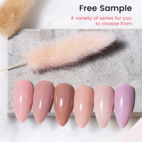 Base de constructeur en caoutchouc nu Vernis à ongles en gel UV Marque privée Couleur personnalisée Flocons de feuille d'or brillante Base en caoutchouc Vernis à ongles en gel Couche de base