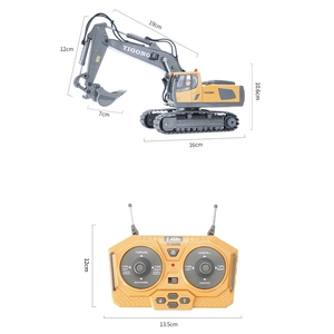 <span class=keywords><strong>Mini</strong></span>-Excavatrice RC en Alliage 2,4 GHz 11 Canaux, Véhicule de Construction Télécommandé, Modèle de Camion Hobby, Jouet de Construction en Alliage Moulé sous Pression - Product Image 6