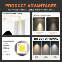 Spot LED encastré anti-éblouissement pour la maison, vente directe d'usine EZELED, 2*10 Watt