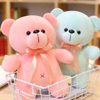 Petit ours en peluche coloré en coton en duvet attrapant la machine poupée mariage lancer poupée activité cadeau