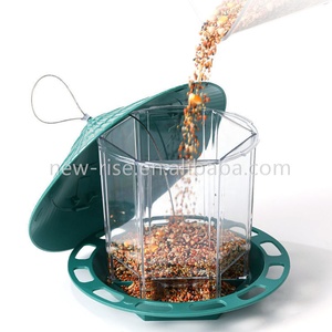 Mangeoires à oiseaux suspendues avec toit en forme d'hexagone pour oiseaux sauvages tous temps à l'extérieur mangeoire à oiseaux suspendue - Product Image 6