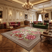Tapis de luxe de grande taille pour la décoration intérieure, tapis classique fabriqué pour le salon et les espaces de vie