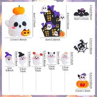 Set de Decoración para Pastel de Halloween con Fantasmas, Casa Embrujada, Calabazas, Murciélagos, Telarañas, Dulces o Truco, Artículos para Fiestas de Cumpleaños