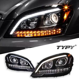 Faros Delanteros para Automóvil Benz Clase M W164 2009-2012, Actualización Modificada a Nuevos Faros Delanteros LED con Señal de Giro Dinámica DRL, Accesorios para Automóviles - Product Image 1