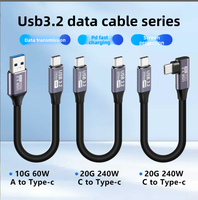 1 M 240W, 20 Gbps Hochgeschwindigkeits-USB-A/USB-C 3.2 Datenkabel, Geeignet für CarPlay Bildschirmspiegelung, Mobile Geräte / Festplatten