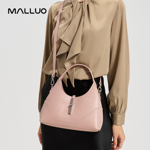 Nuevo <span class=keywords><strong>Bolso</strong></span> de Media Luna de Cuero Vacuno de Primera Calidad, Simple y de Lujo, <span class=keywords><strong>Bolso</strong></span> de Mano de Cuero Genuino, <span class=keywords><strong>Bolso</strong></span> <span class=keywords><strong>Bandolera</strong></span> - Product Image 4