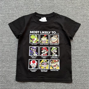   Camiseta para Niños, 6 Diseños, Estampado de <span class=keywords><strong>Mario</strong></span>, <span class=keywords><strong>Luigi</strong></span> y <span class=keywords><strong>Yoshi</strong></span>, Manga Corta, Cuello Redondo, Algodón, para Niños - Product Image 4