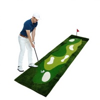 Simulateur de golf d'intérieur pour putting green, gazon synthétique PP avec base en EVA, pour usage domestique, taille personnalisable, direct usine
