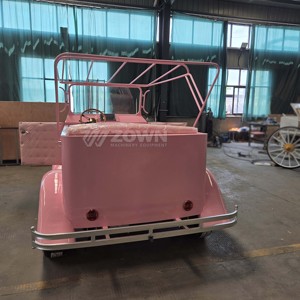 รถยนต์ไฟฟ้า ZOWN รุ่นวินเทจ สีชมพู เปิดประทุน พร้อมหลังคาโค้งดีไซน์แบบรวม - Product Image 1