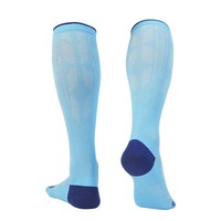 Chaussettes de compression sportives professionnelles respirantes, anti-choc, antibactériennes, pour la course à pied longue distance et le fitness