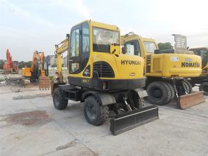 Excavatrice sur pneus Hyundai R60w-7 6TON Excavatrice sur pneus Corée Original à bas prix sera vendu - Product Image 3