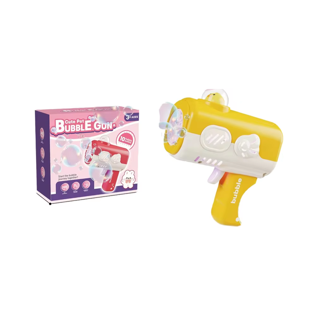 Customized LED Light Animal Cartoon Soap Toy Summer Children's Electric Outdoor Bubble Blowing Maker Bubble Gun for Kids