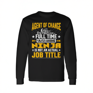 T-shirt à manches longues Agent Of Change, motif Ninja multi-tâches en poste à temps plein - Product Image 2