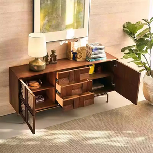 <span class=keywords><strong>Buffet</strong></span> de luxe vintage en bois de frêne - Tiroirs à portes shaker, grande capacité et montage facile pour le salon - Product Image 2