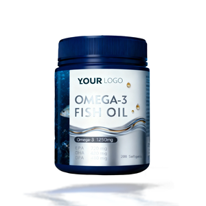 Usine OEM/ODM – Vente en gros de compléments d'huile de poisson oméga-<span class=keywords><strong>3</strong></span> pour le soutien cardiovasculaire, 200 gélules pour la famille - Product Image 1