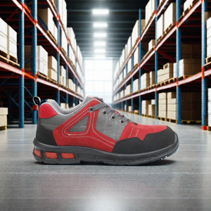 <span class=keywords><strong>Scarpe</strong></span> di sicurezza <span class=keywords><strong>leggere</strong></span> in pelle industriale Unisex con puntali in acciaio per ufficio a casa o da lavoro - Product Image 6