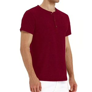 T-shirt d'été coupe ajustée pour hommes avec logo personnalisé T-shirt européen et américain à manches courtes en polyester/coton en gros - Product Image 3
