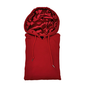 OEM/ODM Sudadera con <span class=keywords><strong>Capucha</strong></span> forrada de satén personalizada <span class=keywords><strong>Capucha</strong></span> de seda Unisex Alta calidad 100% Algodón Forrado de satén Sudadera con <span class=keywords><strong>capucha</strong></span> <span class=keywords><strong>Rosa</strong></span> Sudadera con <span class=keywords><strong>capucha</strong></span> Plus - Product Image 4