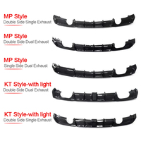 Diffuseur arrière en fibre de carbone style MP pour BMW Série 3 F30 M Sport 335i 340i 2013-2019, kit de diffuseur arrière en fibre de carbone
