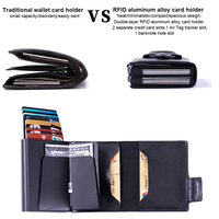 Dompet & Tempat Kartu Kulit PU Sublimasi Bermerek Ukiran Kustom Dengan Slot Ganda untuk Pria.