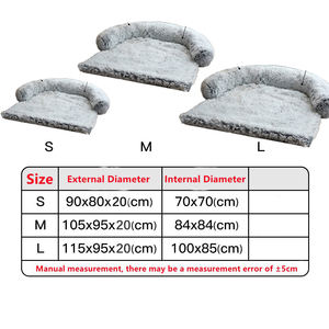 Có thể tháo rời sang trọng Pet Dog giường <span class=keywords><strong>sofa</strong></span> cho chó lớn Nhà Mat cũi mùa đông ấm áp mèo giường pad có thể giặt Dog Đệm chăn <span class=keywords><strong>sofa</strong></span> Bìa - Product Image 6