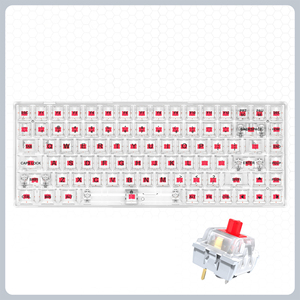 Nhà Máy Bán buôn Vàng trục 84 phím chơi game Bàn phím RGB Backlit Hotswap trong suốt Keycap chơi game cơ khí bàn phím - Product Image 4