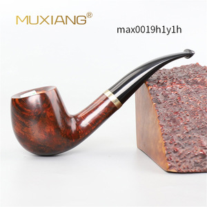 Muxiang Handmade Wooden Smoking Pipe Bent Type Tobacco Pipe For Personal Gift - Product Image 2