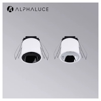 4 Downlights LED Régulables 30W 24VDC Encastrables COB Anti-éblouissement Diamètre 120mm 2700K Dimmable 5 CCT Spot Encastré 2.5 Pouces