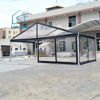 Tente de réception de haute qualité, résistante au vent, avec structure en aluminium, couverture en PVC, imperméable quatre saisons, résistante aux UV, transparente