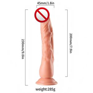 Dildo Realistico in TPE Morbido e Impermeabile per Donne, 9 Pollici 230mm, per Uso Anale, Giocattolo Sessuale per Adulti, Colore Carne, Sottile, con Ventosa QS-B002 - Product Image 3