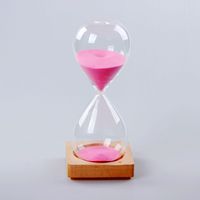 Sablier décoratif moderne, minuteur de sable 3 min, 5 min, 15 min, 60 min, sablier artisanal respectueux de l'environnement
