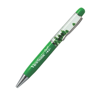 Nouveau stylo bille DIY personnalisable avec logo, stylo bille 3D à object flottant coloré, stylo neutre de bureau, promotion en gros