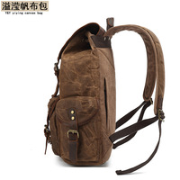 Sac à dos unisexe rétro pour voyage, sac à dos pour ordinateur portable, toile cirée, imperméable, sac à dos de jour, dropshipping Shopify
