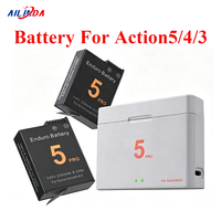 Batterie 2100 mAh en gros pour DJI Osmo Action 5/4/3, batterie de caméra numérique au lithium rechargeable pour DJI Action 5 Pro