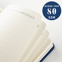 Carnet de notes A6 en cuir de haute qualité pour la planification quotidienne, divers types de cahiers scolaires sans fil colorés en gros