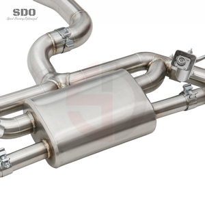 Échappement complet SDO pour VW <span class=keywords><strong>Golf</strong></span> 7R/7.5R MK7/MK7.5 2.0T 2012-2020 SS304 Performance Catback avec Downpipe Droit et Embouts Bleus Brûlés - Product Image 5