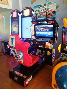 Machine de jeu de course automobile commerciale à monnayeur, jeu de course de super voitures, ensemble complet avec siège de simulation de cockpit, prise en charge de l'anglais pour le jeu - Product Image 3