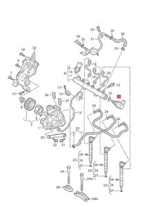 Regulator tekanan Diesel bola Golf Audi 057130764AB CNG baru - Product Image 6