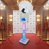 Cabina de Fotos Inteligente con Pantalla Táctil de 15.6 Pulgadas para Eventos de Boda, con Opción de Cámara, Logotipo Personalizado, Cabina de Fotos Selfie, Cabina de Fotos DSLR