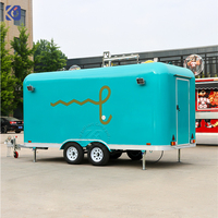 CAMPTRL Camion de cuisine mobile personnalisé pour pizzas et hot-dogs, conteneur de restauration, remorque alimentaire, camion à café, chariots de restaurant mobiles