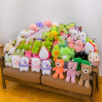 Machine à griffes mignonne de grande taille de dessin animé, jouets d'animaux en peluche assortis en gros, jouets d'animaux en peluche Jumbo